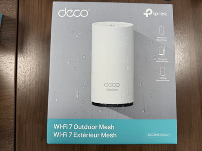 Deco BE25-Outdoor BE5000 WiFi 7 Mesh Extender, IP65, 1-Pack