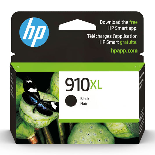Original HP 910XL Black High-Yield Ink Cartridge | Works with HP OfficeJet 8010 8020 HP OfficeJet Pro 8020 8030 | Eligible for Instant Ink, High Yield
