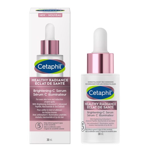 Cetaphil Healthy Radiance Brightening Serum for Face, Niacinamide Peptide Serum with Antioxidant C, Pore Minimizer for Dull Skin, Dermatologist Recommended, 30ml - Available at All In One Marketplace Canada
