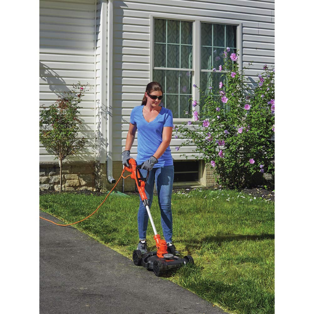 BLACK+DECKER Electric Lawn Mower, String Trimmer, Edger, 3-in-1, Corded (BESTA512CM) BLACK+DECKER