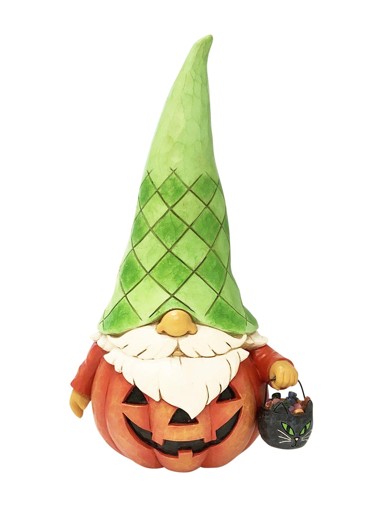 Figurine Enesco Jim Shore Heartwood Creek, gnome d'Halloween avec citrouille et bonbons, 17,7 cm, multicolore