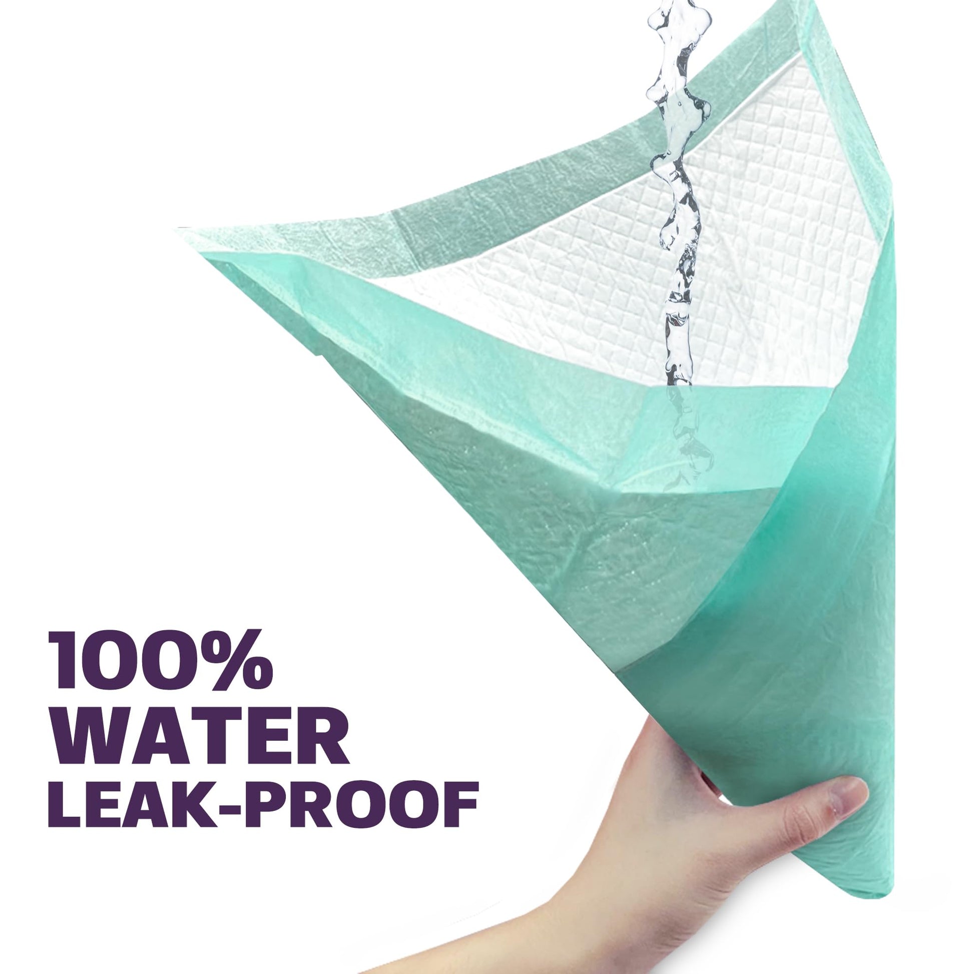 PureNexus Health Disposable Underpads 17" x 24", 100 Count – Super Absorbent Incontinence Bed Pads, Waterproof Pee Pads, Chux, Soaker Pads for Baby Changing, Kids, Adults & Elderly, Mattress Protector - Available at All In One Marketplace Canada