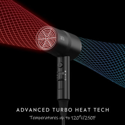 AINA Diffuser Hair Dryer Full-Featured Blow Dryer 110V/1600W(Vader Black) - Available at All In One Marketplace Canada