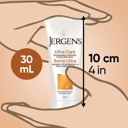 Jergens Ultra Care Moisturizer & Body Lotion Travel Size Multi Pack for Dry Skin (30 ML X 24 CT.)