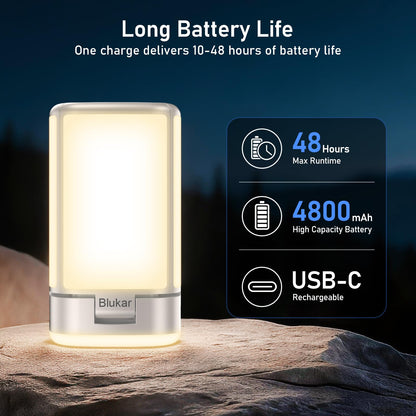 Blukar 116 LED Camping Lantern Rechargeable, 2000L Super Bright Camping Lights Lamp,7 Light Modes, 4800mAh Long Battery Life,90°Adjustable Outdoor Hanging Tent Accessories for Hiking Emergency Fishing