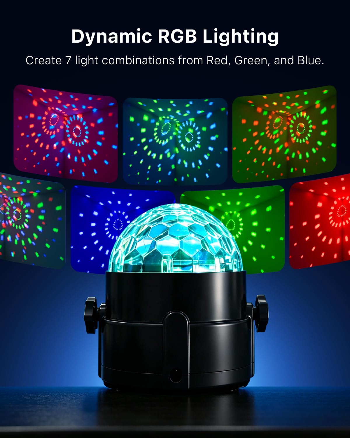 FALOVE 3 Pack RGB Disco Ball Lights with Sound Activation for Party Decor 🍁 All In One Marketplace Canada