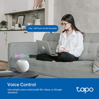 TP-Link Tapo Matter Outdoor Smart Plug, 2 Individual outlets, IP65 Weather Resistance, Works with Apple Home, Alexa, Google Home, Long Wi-Fi Range, 2.4G Wi-Fi Only, ETL Certified (Tapo P400M) Tapo