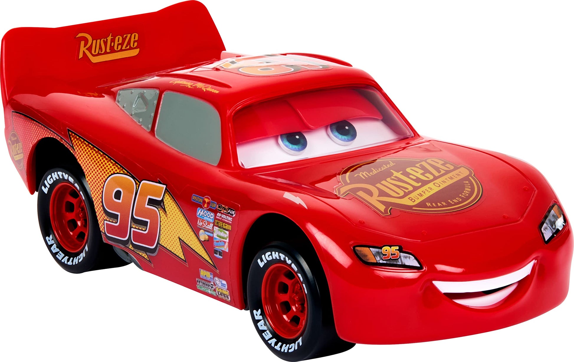 Mattel Disney and Pixar Cars Moving Moments Lightning McQueen Race Car Mattel