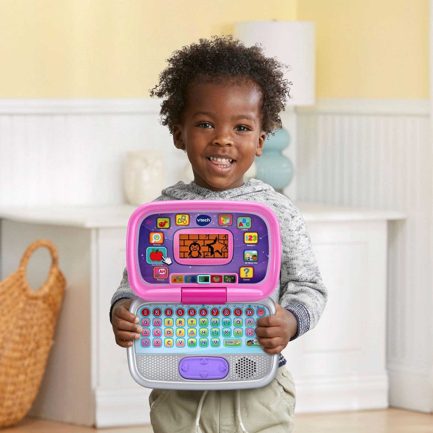 VTech Play Smart Preschool Laptop, Pink (English Version) VTech
