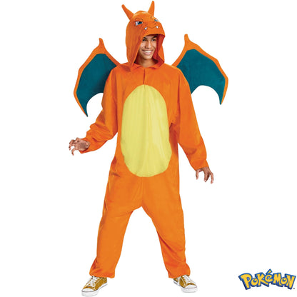 Disguise unisex-adult Charizard Costume Deluxe Official Pokemon Halloween Costume With Wings X-Large (50-52)