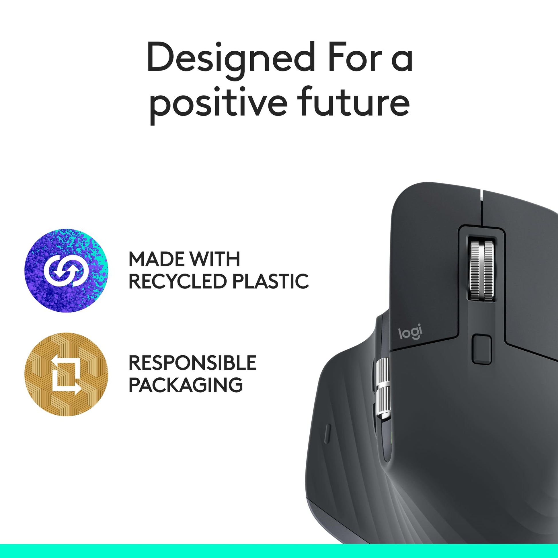 Logitech MX Master 3S Bluetooth Edition Wireless Mouse, No USB Receiver - Ultra-Fast Scrolling, Ergo, 8K DPI, Track on Glass, Quiet Clicks, Works with Apple Mac, Windows PC, Linux, Chrome - Graphite - Available at All In One Marketplace Canada