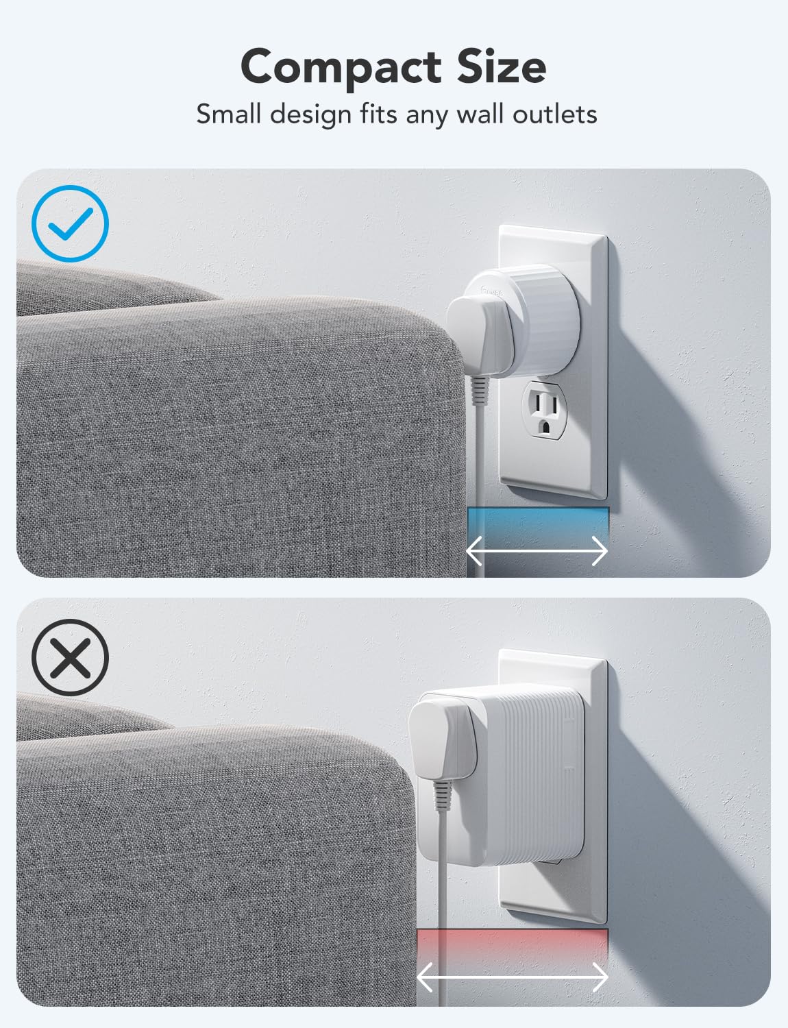 Govee Smart Plug, WiFi Plugs Work with Alexa & Google Assistant, Smart Outlet with Timer & Group Controller, WiFi Outlet for Home, No Hub Required, ETL & FCC Certified, WiFi Bluetooth Connect, 4 Pack