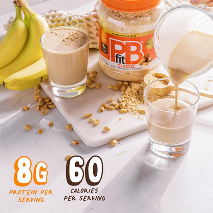 PBfit Original Peanut Butter Powder - 8g Protein Per Serving, 30 Oz