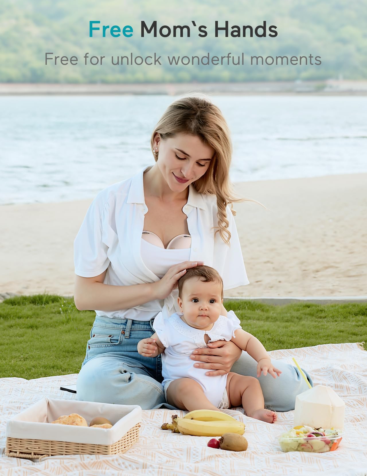 Paruu P16 Wearable Breast Pump, Hands-Free Portable Electric Breast Pump with 4 Modes & 12 Suction Levels, 309mmHg Max Powerful Suction, 19/21/24mm Flange Inserts, Wireless Breastfeeding Pump, 2 Pack