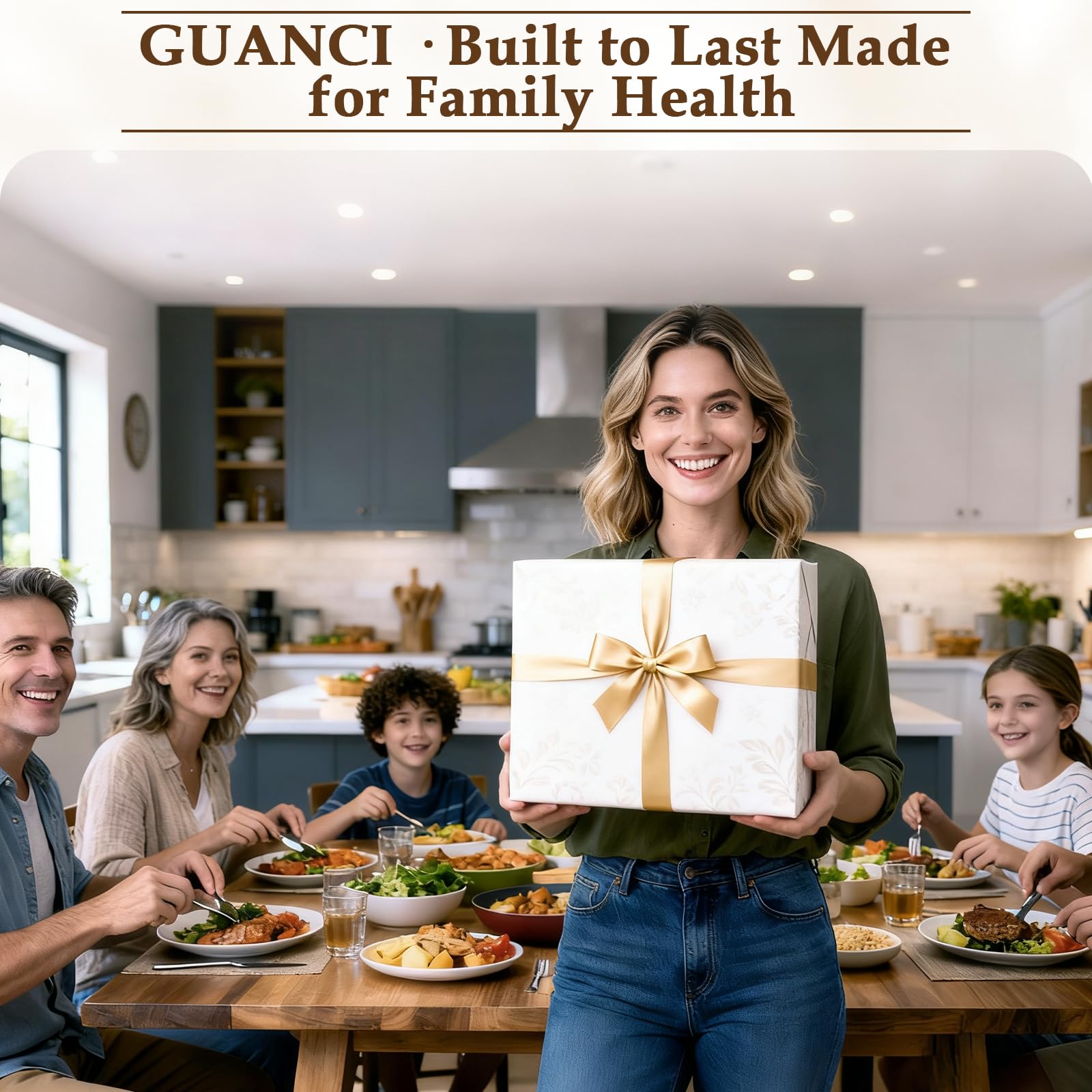 GUANCI Cutting Board for Kitchen Double Sided 304 Stainless Steel Chopping Board Food-Grade Stainless Steel and Wheat Straw PP Large Size 16”×11” Easy to Clean - Available at All In One Marketplace Canada
