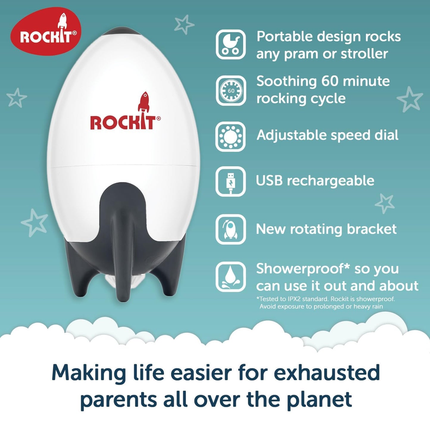 Rockit - Portable Baby Rocker USB Rechargeable 2.0 🍁 All In One Marketplace Canada