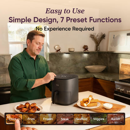 Cosori Air Fryer 5Qt (4.7L), 9-in-1, Up to 450°F, Quiet Operation, Nonstick - Available at All In One Marketplace Canada