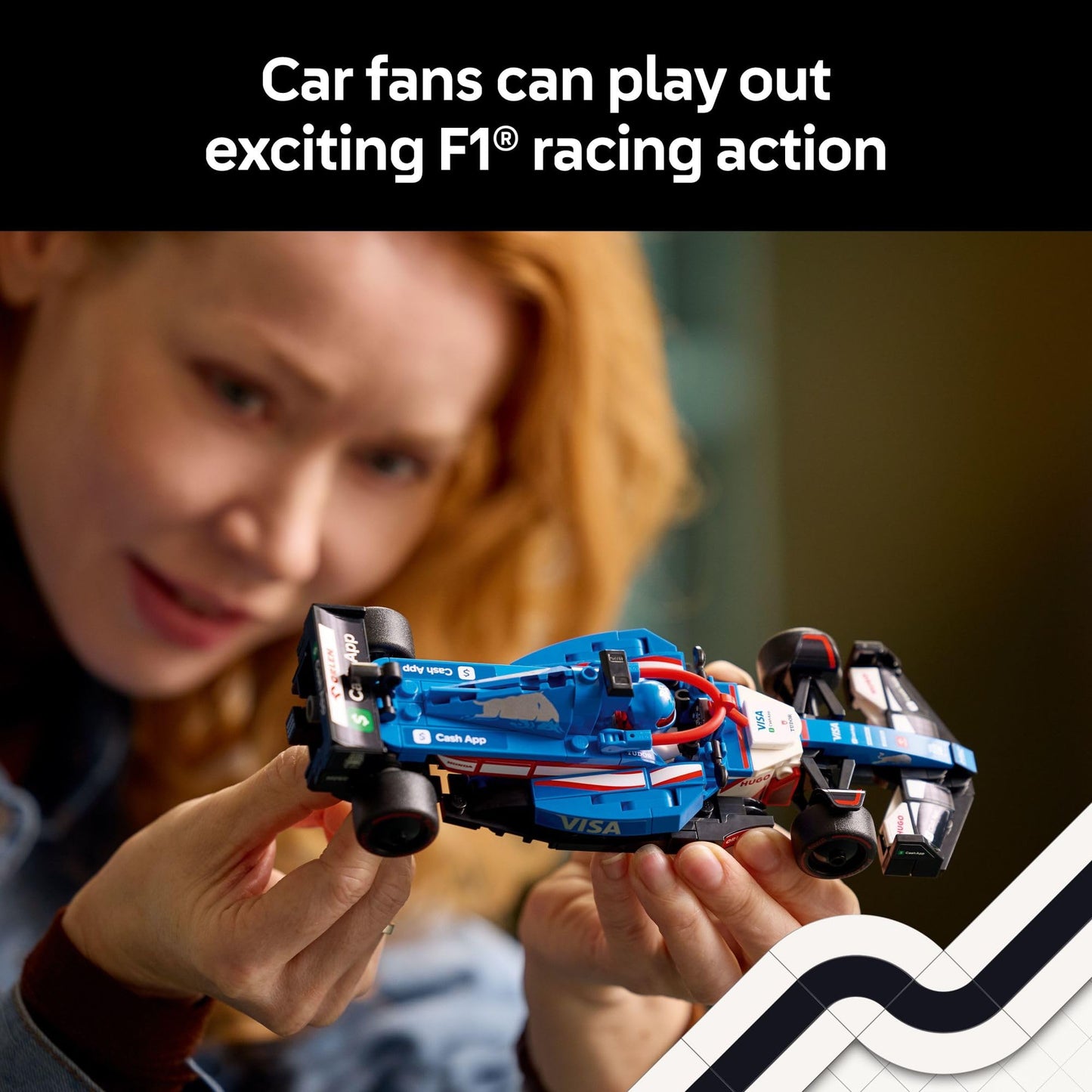 LEGO Speed Champions Visa Cash App RB VCARB 01 F1 Race Car Model Kits - Building Sets for Adults, Ages 18+ W/Realistic Features - F1 DIY Crafts for Display - Gift Ideas for F1 Fans - 77246 LEGO
