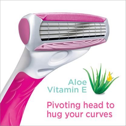Quattro for Women Razor + 12 Refills