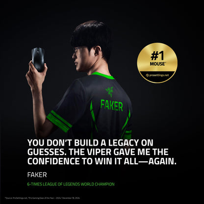 Razer Viper V3 Pro Wireless Esports Gaming Mouse, 55g Lightweight, White