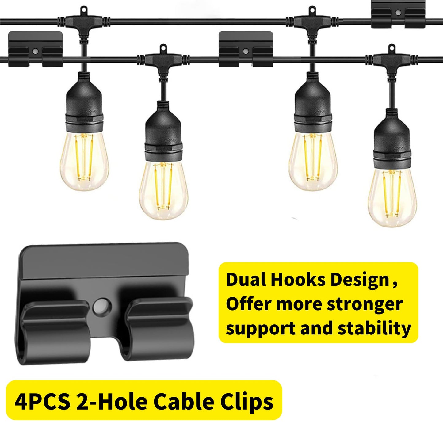 [313Pcs] Cable Management Kit, 67 Adhesive Cable Clips, Topavatop Desk Cord Organizer, 22 Reusable Cable Strap, 4 Cable Sleeve Split, 200 Nylon Cable Zip Ties with 20 Mounts for TV Office Home, Black - Available at All In One Marketplace Canada