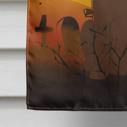 Caroline's Treasures BB4322CHF Halloween Chocolate Labrador Flag Canvas House Size, Large, Multicolor