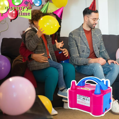 YEPVIE Electric Balloon Pump, Portable 2 Modes Balloon Blower Machine with 14 Ballon Arch Kits, Air Pump for Baloon, Balloon Inflator for Party Decoration