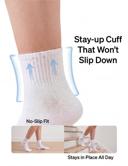 Hue Women's Mini Crew Sock 6 Pair Pack, Black - 6 Pair Pack, One Size 🍁 All In One Marketplace Canada