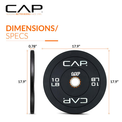 CAP Barbell Rubber Olympic Bumper Plate | Multiple Options/Colors 🍁 All In One Marketplace Canada