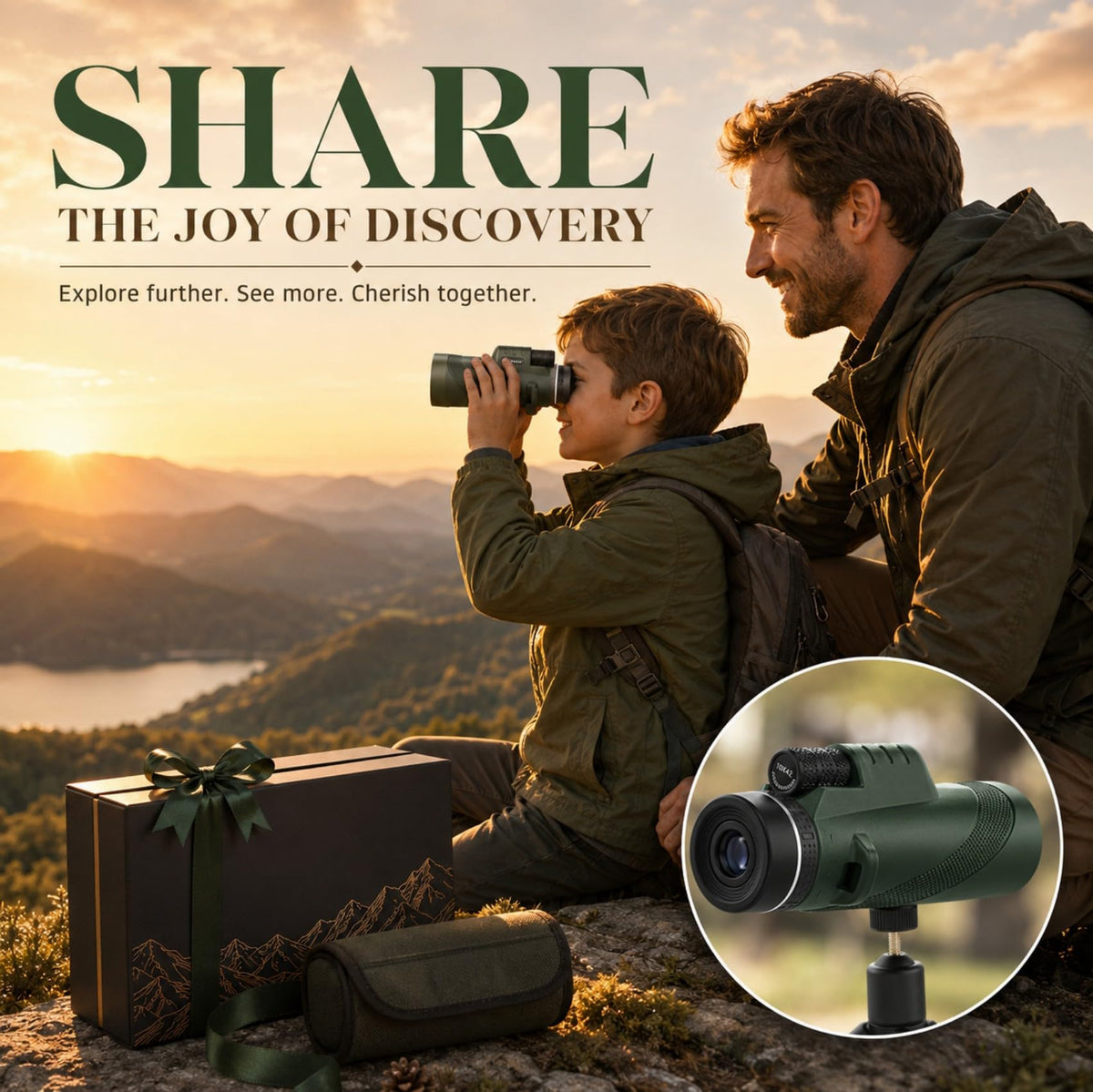 Birthday Gifts for Men Dad Husband Teen, 10x42 Monocular for Outdoor/Hiking 🍁 All In One Marketplace Canada