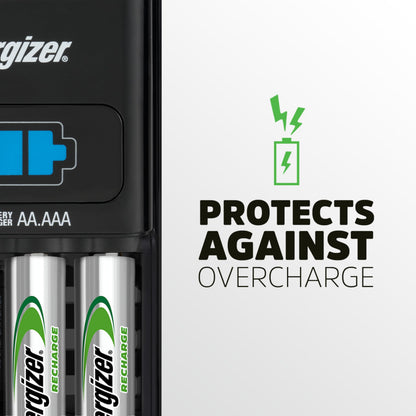 Energizer Universal Multi-Battery Charger for AA, AAA, C, D, and 9V NiMH Batteries