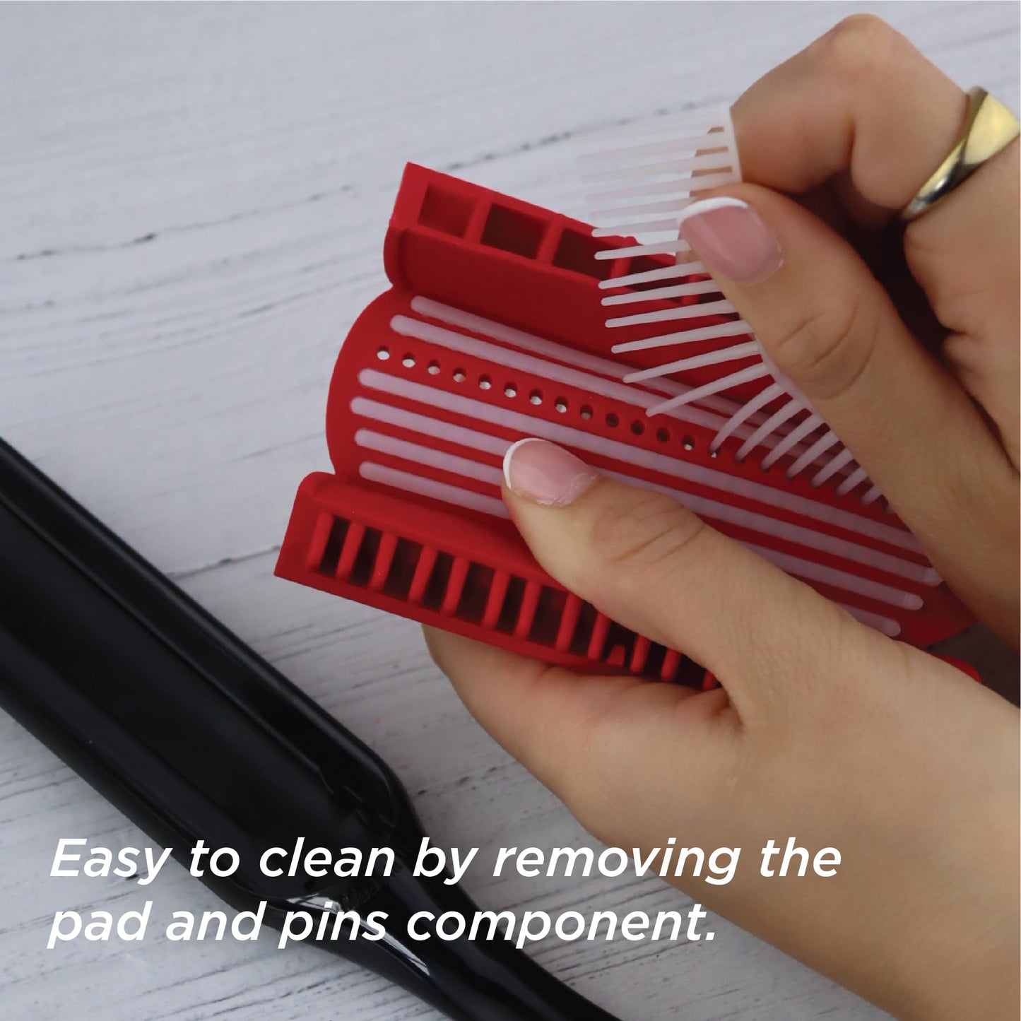 Denman D3 Original Curl Definer & Styler – 7‑Row Detangling Brush for Smooth, Defined Curls – Precision Styling Brush for Curly or Straight Hair – For Men and Women - Available at All In One Marketplace Canada