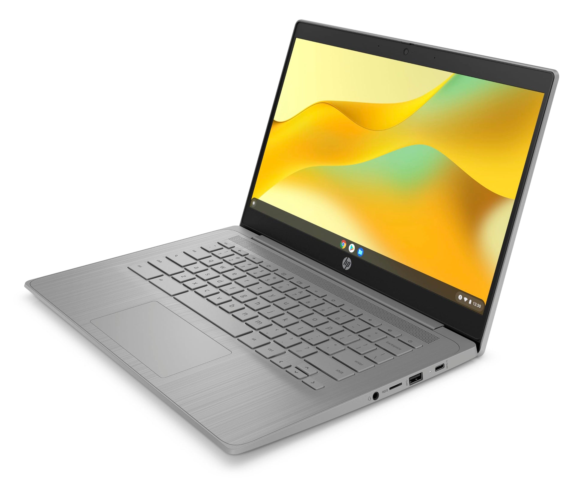 HP Chromebook 14 inch, Intel Celeron N4500, 4GB LPDDR4x, 64GB eMMC, Intel UHD Graphics, HD (1366 x 768), True Vision 720p HD Camera, Fast Charge, ChromeOS, Modern Grey (14a-ne1006ca) HP