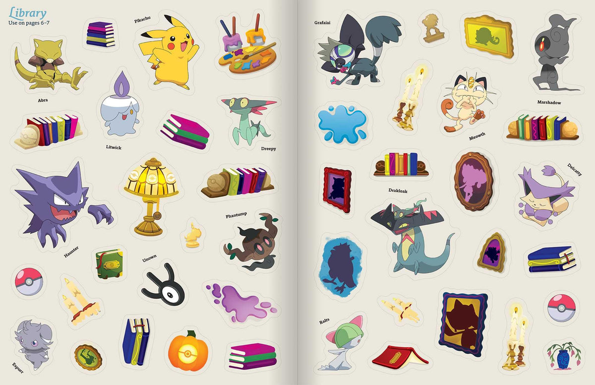 Pokémon Halloween: The Official Sticker Book: Over 700 Stickers!
