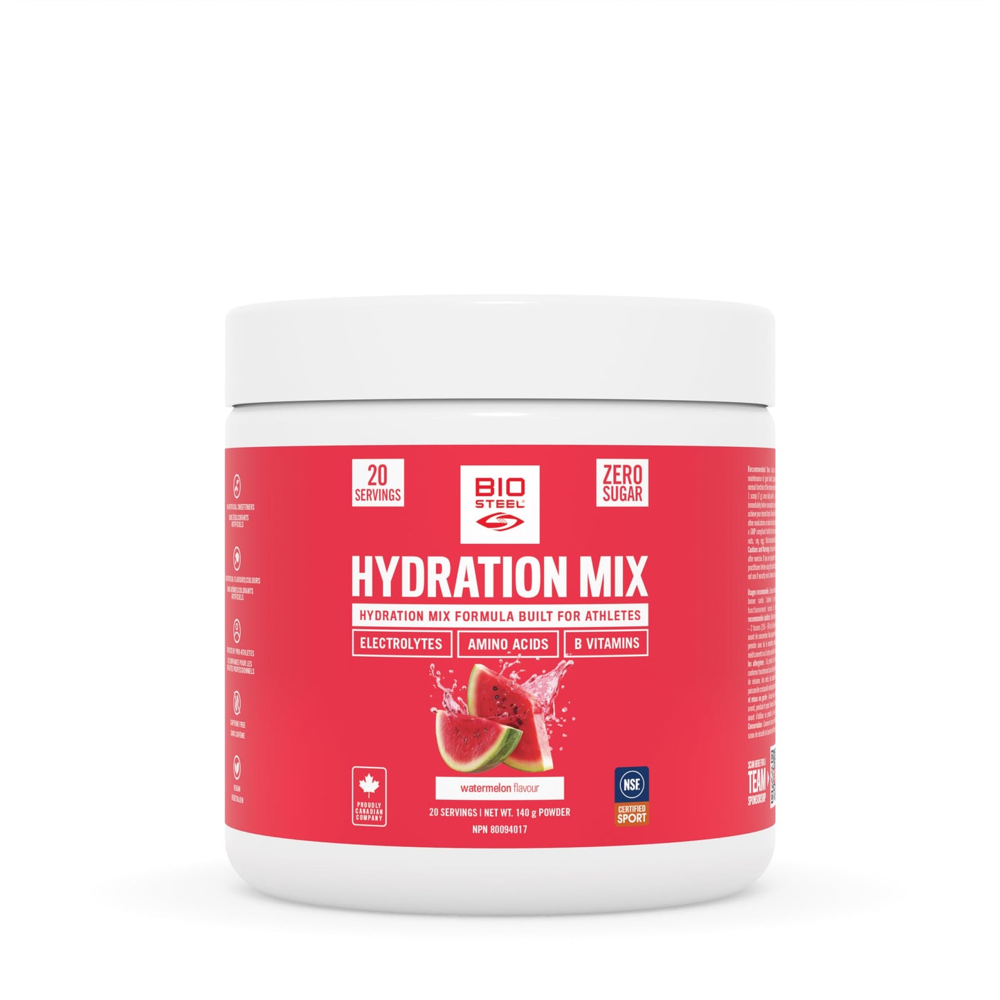 BioSteel Electrolyte Hydration Mix, Watermelon, 20 Servings 🍁 All In One Marketplace Canada