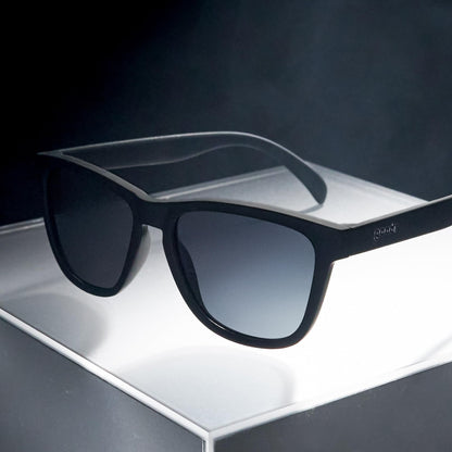 goodr A Unicorn's Calamity Polarized Sunglasses, Medium Sized (OG), Black Solid Frames with Black Non-Reflective Glare Reducing Lenses, UV400 Protection, No Slip, No Bounce - Available at All In One Marketplace Canada