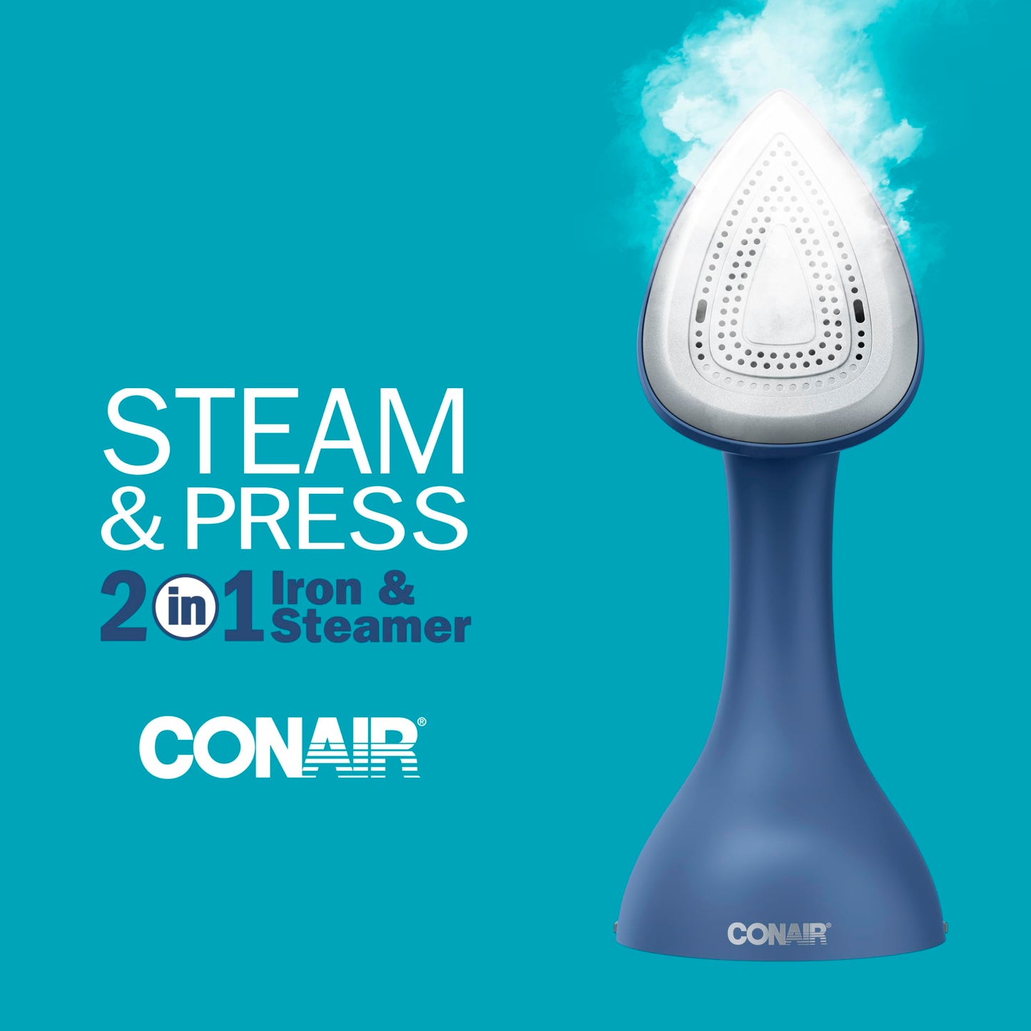 Conair Extreme Steam & Press 2 in 1 Steamer, Handheld Fabric Steamer, 1700W Clothing Stemaer, 30 second Heat-up, Travel Steamer - Available at All In One Marketplace Canada