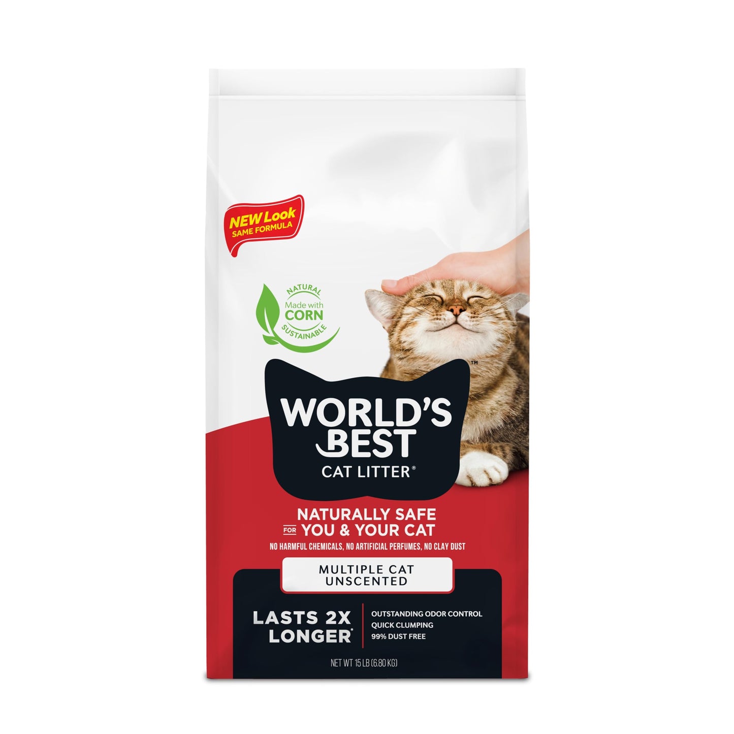 Kent Pet Group 62100615: World's Best Cat Litter Multiple Cat Unscented Cat Litter, 15 Lbs 🍁 All In One Marketplace Canada