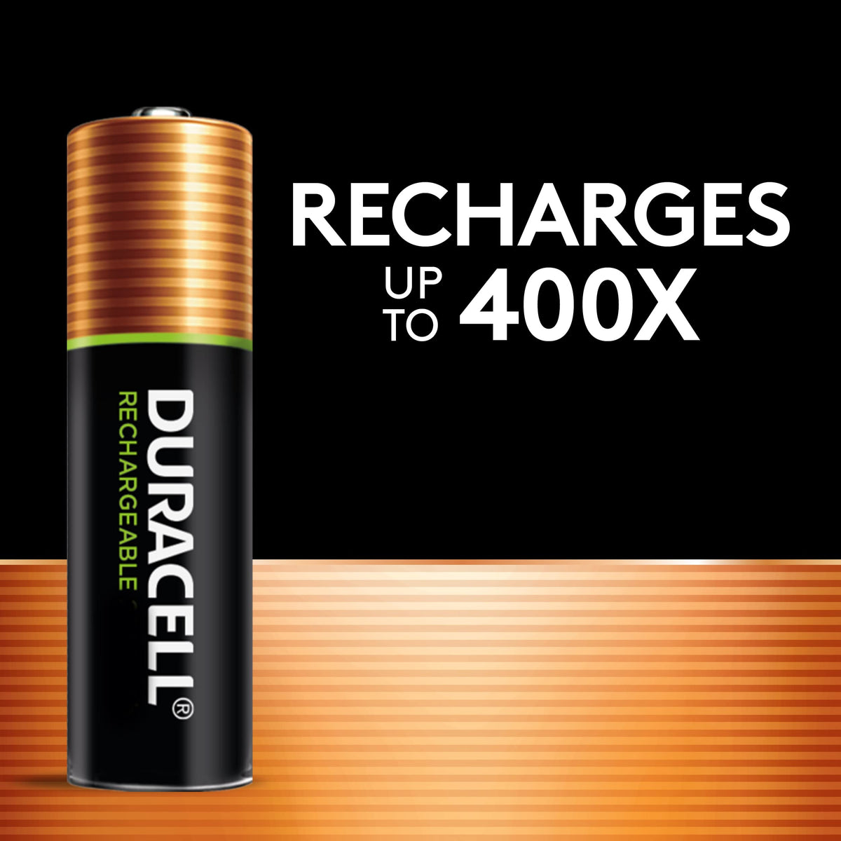 Duracell Rechargeable AA Batteries, 4 Count, Pre-Charged NiMH