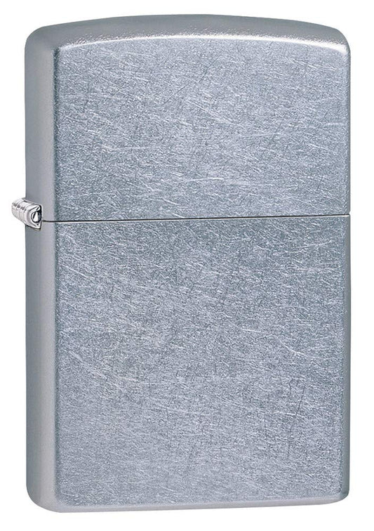 Zippo Street Chrome Pocket Lighter, 5 1/2 x 3 1/2cm, Silver - Available at All In One Marketplace Canada