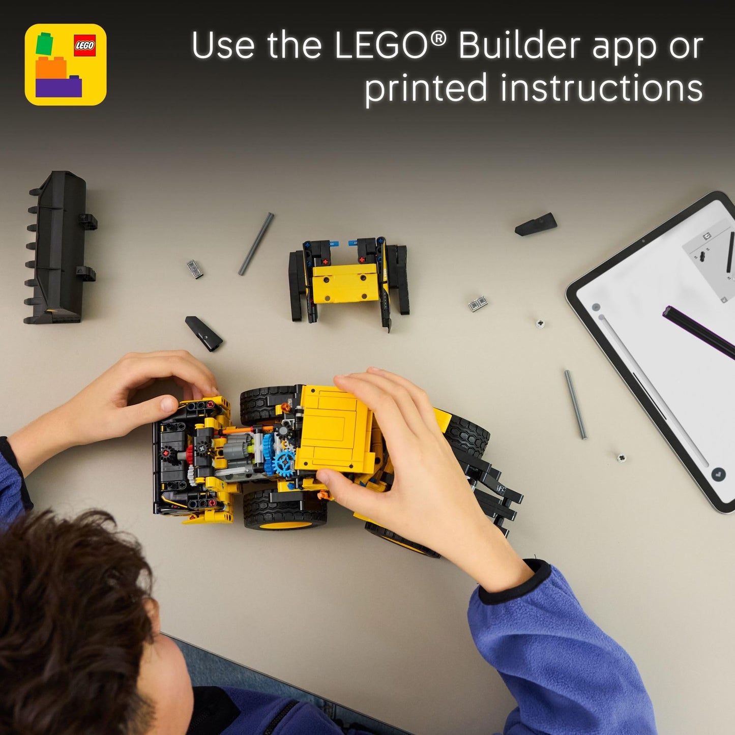 LEGO Technic Volvo L120 Electric Wheel Loader Construction Toy - Pretend Play Building Set - Great Birthday Gift for Boys, Girls, and Kids 9+ Who Love Vehicle Playsets - 42209 LEGO