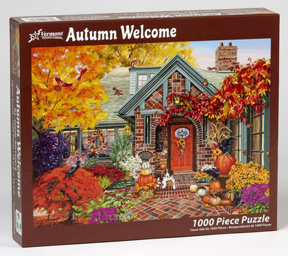 Vermont Christmas Company Autumn Welcome Jigsaw Puzzle 1000 Piece 🍁 All In One Marketplace Canada