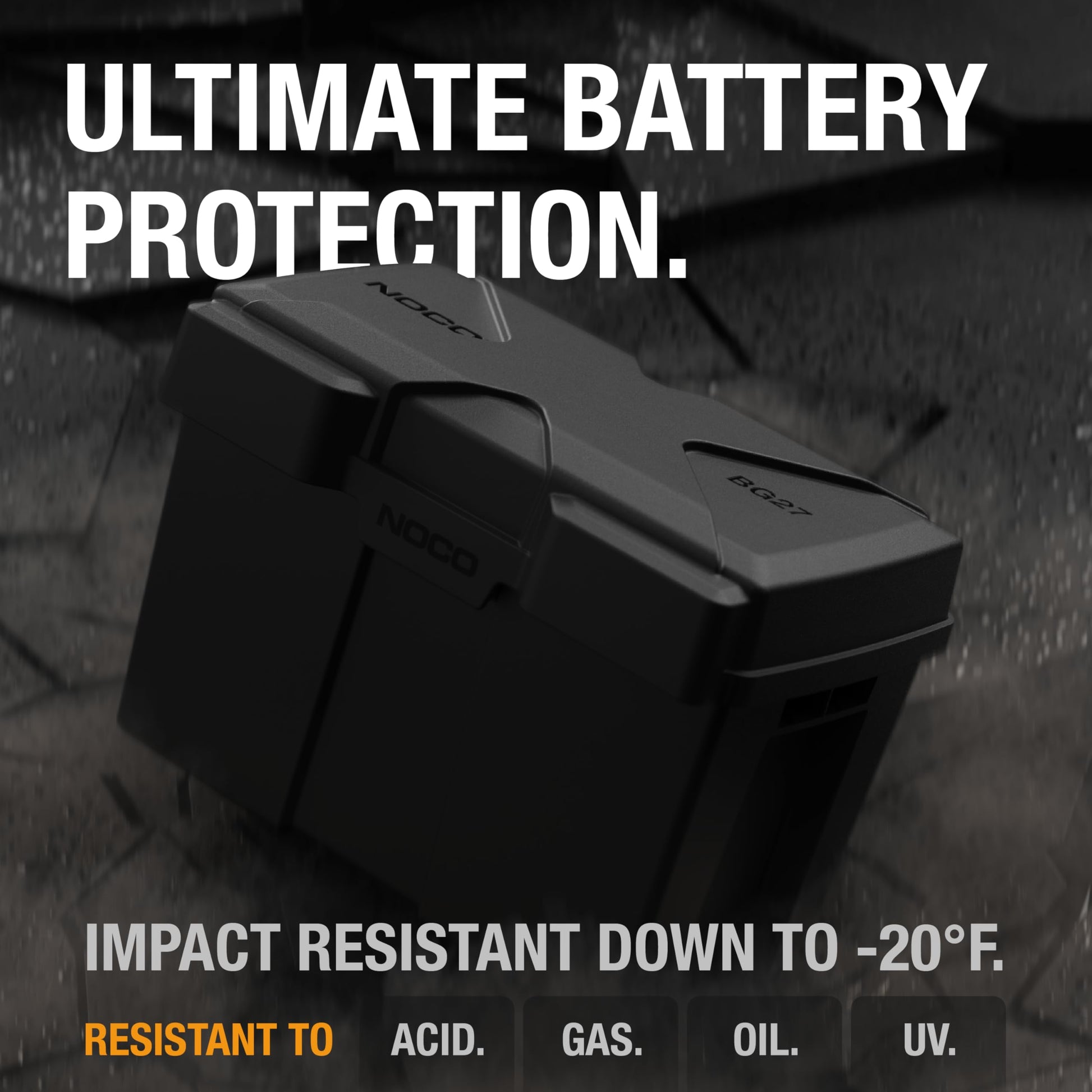 NOCO Snap-Top BG27 Battery Box, Group 27 12V Battery Box for Marine, Automotive, RV, Boat, Camper and Travel Trailer Batteries NOCO