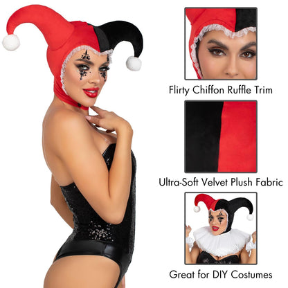 Leg Avenue womens Halloween Costume, Black/Red, One Size