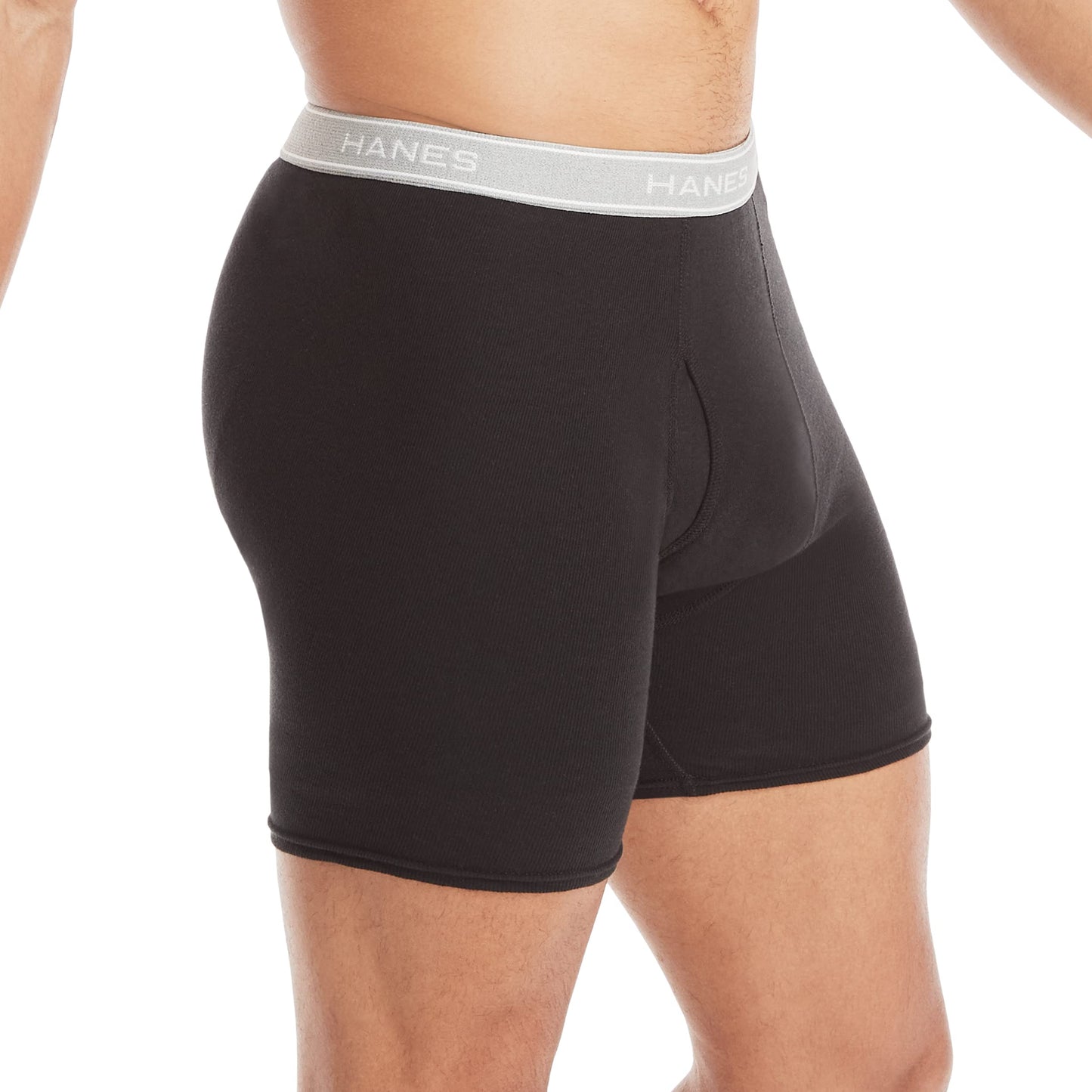 Hanes Boxer Briefs, Cool Dri Moisture-Wicking Underwear, Cotton No-Ride-up for Men, Multi-Packs Available, 6 Pack - Black/Gray, Medium - Available at All In One Marketplace Canada