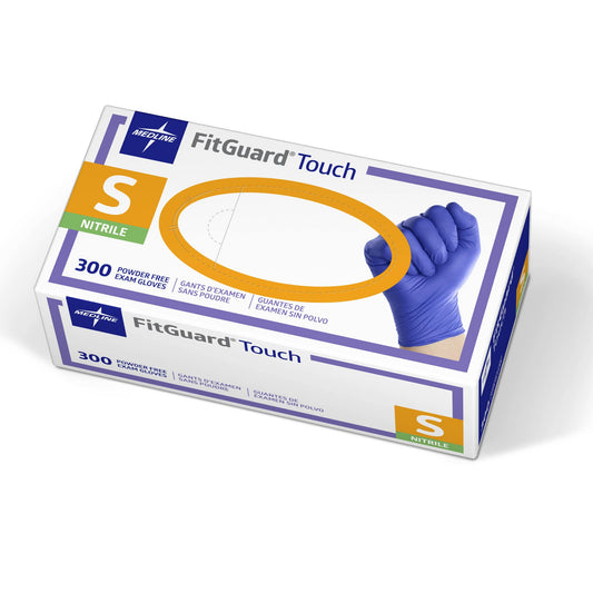 Medline FitGuard Touch Nitrile Exam Gloves, Small, Powder Free, 300 🍁 All In One Marketplace Canada Medline