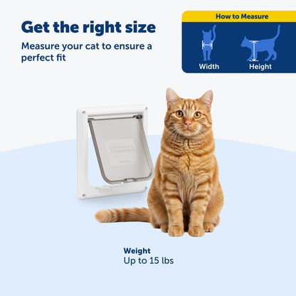 PetSafe 4-Way Locking Interior Cat Door - Tinted Privacy Door for Cat Litter Box or Pet Feeder, Built-in Door Lock, DIY Easy Install 🍁 All In One Marketplace Canada