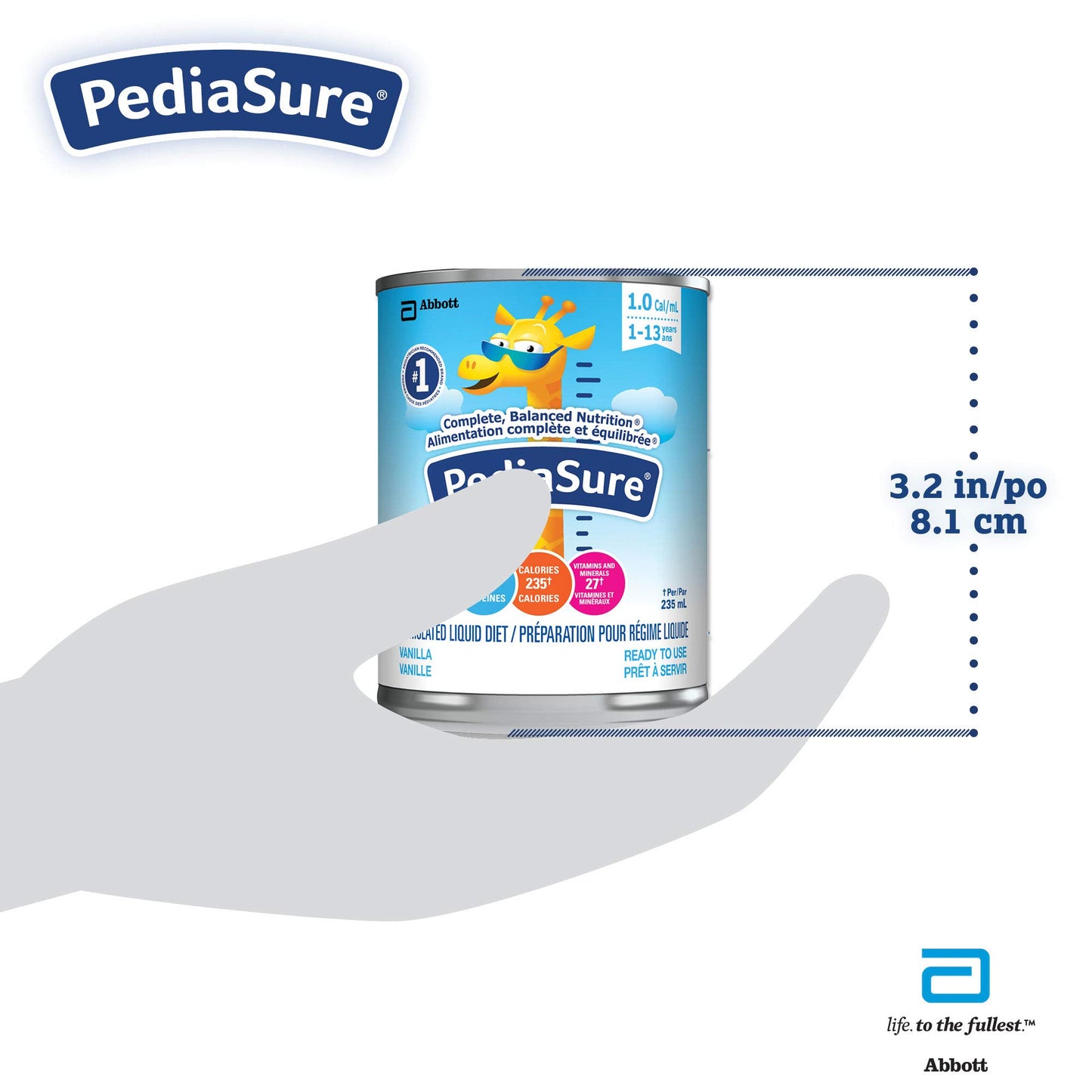 PediaSure, Formulated Liquid Diet, Vanilla, 12 count, 2820 mL PediaSure