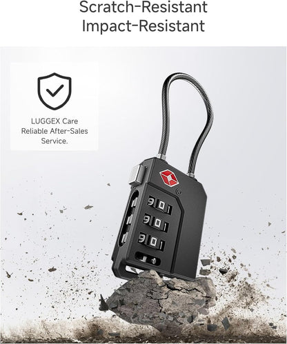 LUGGEX Luggage Lock, TSA Locks for Luggage, Suitcases Locks TSA Approved - Available at All In One Marketplace Canada