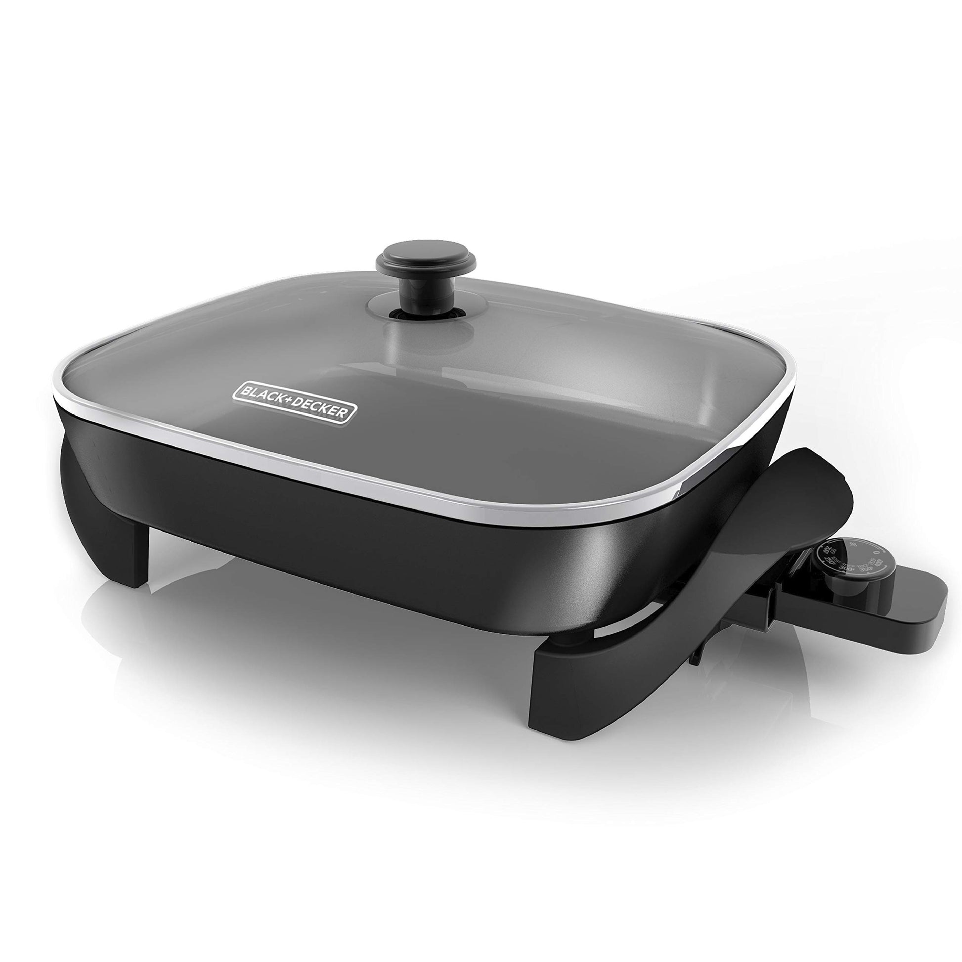 BLACK+DECKER 12x15-Inch Electric Skillet with Glass Lid BLACK+DECKER